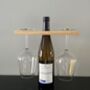 Personalised Wine O'clock Wine Glass And Bottle Holder, thumbnail 2 of 4