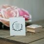 Personalised Garland Free Text Wedding Rubber Stamp, thumbnail 5 of 5