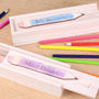 Personalised Wooden Pencil Case Teacher Thank You Gift, thumbnail 2 of 9