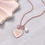 Personalised 18ct Gold Plated Silver Heart Necklace, thumbnail 2 of 8