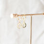 North Star Huggie Hoop Earrings, thumbnail 8 of 11