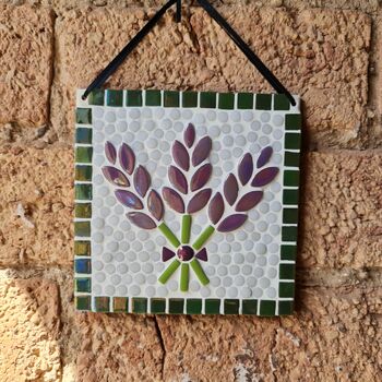Lavender Plaque Craft Mosaic Kit Ideal For Beginners, 5 of 8
