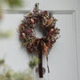 Autumn Dried Flower Wreath 'Bronte', thumbnail 1 of 12