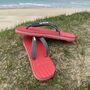 Bright Red Natural Rubber Flip Flops, thumbnail 2 of 10