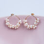 Pearl Cluster Stud Earrings, thumbnail 1 of 8