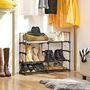 Stackable Shoe Storage Organiser Rack Metal Shelf, thumbnail 4 of 9