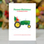 Personalised Farmer Christmas Tractor Card, thumbnail 6 of 8