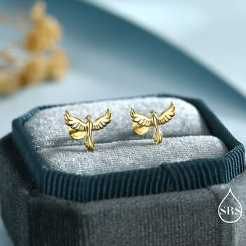 Phoenix Internally Threaded Flat Back Earrings In Sterling Silver, 4 of 11