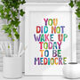 Vibrant Rainbow Motivational Print Be Extraordinary Today, thumbnail 1 of 4