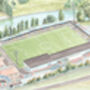 Shrewsbury Town Fc Gay Meadow Stadium Art Print, thumbnail 2 of 3