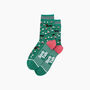 Sausage Dog Floral Bamboo Socks In Green, thumbnail 3 of 4