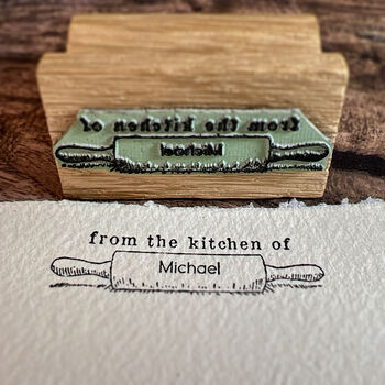 Personalised Home Cook Stamp, 2 of 5