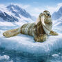 Artisan Glass Walrus In Gift Box | Collectable | Glass Animal | Home Decor, thumbnail 1 of 6