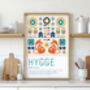 Hygge Definition Print, Hygge Print, Hygge Quote, Nordic Wall Art, Norwegian Definition Print, Scandi Print, thumbnail 1 of 2