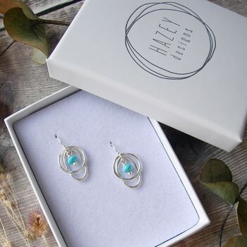 Turquoise Drop Earrings, 3 of 4