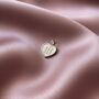 Three Candle Heart Charm Sterling Silver, thumbnail 3 of 4