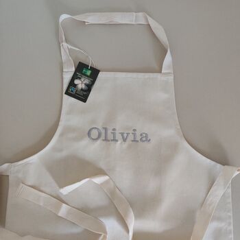 Personalised Kids Toddlers And Adults Cotton Apron, 7 of 12