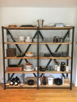 Industrial Reclaimed Bookcase Shelf Unit 094, 2 of 4