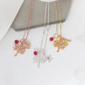 Mini Tree Of Life Necklace With Birthstones, 6 of 12