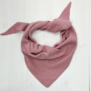 Lambswool Knitted Triangle Scarf, 5 of 12