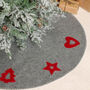 Nordic Grey Christmas Tree Skirt, thumbnail 3 of 7