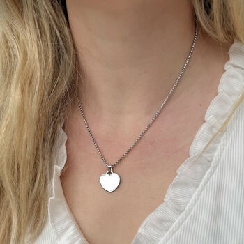 Personalised Handwriting Heart Necklace, 3 of 5