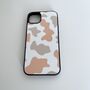 Orange/Brown Cow Print Phone Case, thumbnail 2 of 2