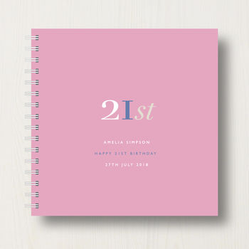 Personalised 21st Birthday Memory Book Or Album, 9 of 12