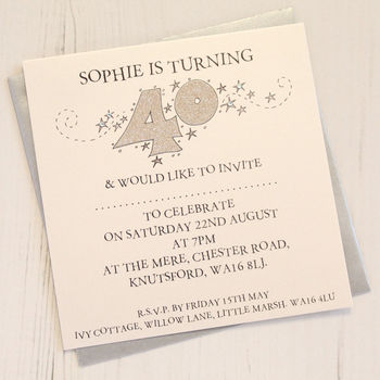 Personalised Pack Of Age Party Invitations, 5 of 10