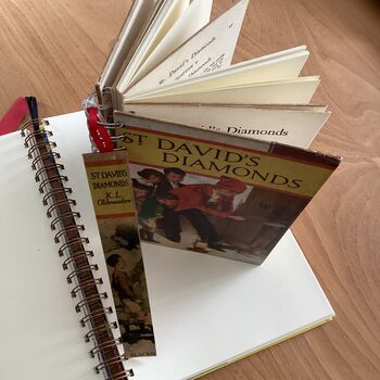 'St David's Diamonds' Upcycled Notebook, 4 of 4
