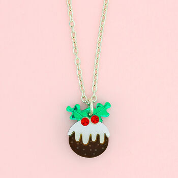Christmas Pudding Charm Necklace, 3 of 5
