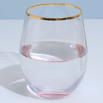 G Decor Set Of Four Lazaro Pink Ombre Tumbler Glasses, 3 of 5