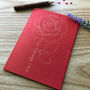 Personalised Red Rose Gold Foil Birthday Card, thumbnail 8 of 8