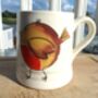 Tankard Mug In Cheeky Christmas Robin Redbreast Design, thumbnail 7 of 10