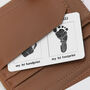 Personalised Hand And Footprint Wallet Metal Cards, thumbnail 3 of 11