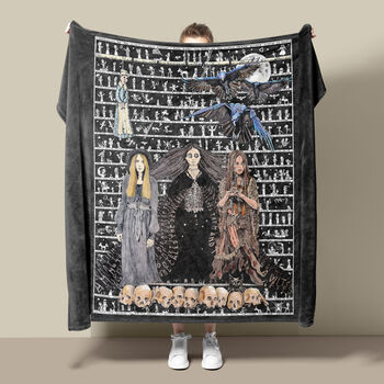 Witch Art Fleece Blanket, 2 of 9