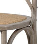 French Grey X Back Dining Chair, thumbnail 6 of 8