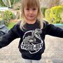 Three Rex Dino Sweatshirt In Black, thumbnail 2 of 6