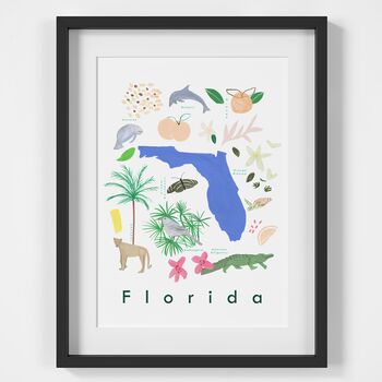 Florida State Symbols Art Print, 3 of 3