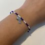 Blackburn Rovers Football Fan Bead Bracelet With Charms, thumbnail 1 of 3