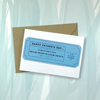 Fathers Day Voucher Ticket Card, 2 of 3