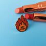 Hot Stuff Enamel Pin Badge, thumbnail 2 of 5