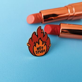 Hot Stuff Enamel Pin Badge, 2 of 5