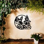 Fox And Pine Tree Metal Wall Art For Woodland Decor Gift, thumbnail 4 of 10