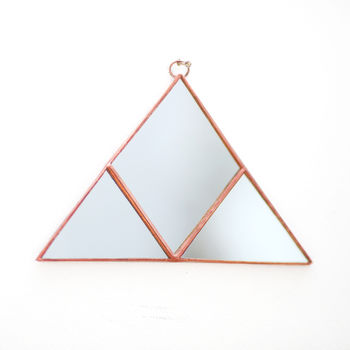 Geometric Triangle Wall Hanging Mirror, 2 of 4