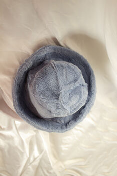Baby Blue Fluffy Bucket Hat, 2 of 6