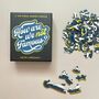 'How Are We Not Famous?' 100 Piece Shaped Jigsaw Puzzle, thumbnail 1 of 4