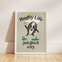 Rugby Life: Funny Rugby Print, thumbnail 8 of 8