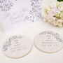 Mr And Mrs Set Of Two Wedding Coasters, thumbnail 1 of 6