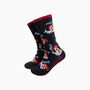 Nice Cock Combed Cotton Novelty Socks In Black, thumbnail 1 of 4